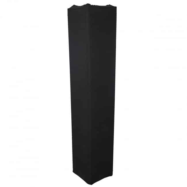 Pro X Black 4.92ft 1.50 meter Lycra Cover Scrim Sleeve fits 12" Quad Box Truss Segment - Image 3