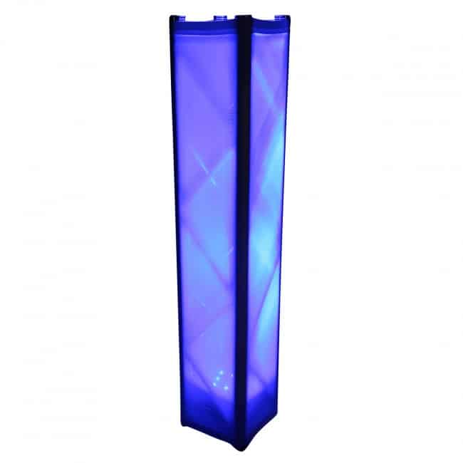 Pro X White 4.92ft 1.50 meter Lycra Cover Scrim Sleeve fits 12" Quad Box Truss Segment - Image 5