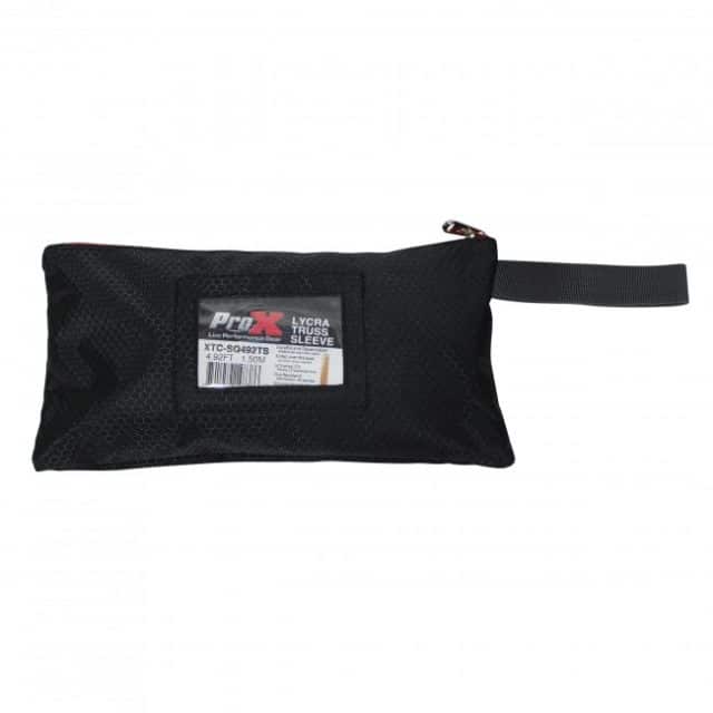 Pro X White 4.92ft 1.50 meter Lycra Cover Scrim Sleeve fits 12" Quad Box Truss Segment - Image 6
