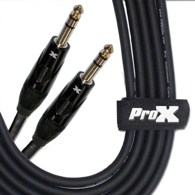 Pro X 10 Ft. Balanced 1/4" TRS-M to TRS-M High Performance Audio Cable - Image 2