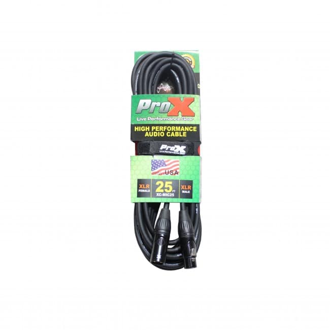 4 Pack-Pro X 25 Ft. Balanced XLR-F to XLR-M High Performance Audio Cable - Image 2