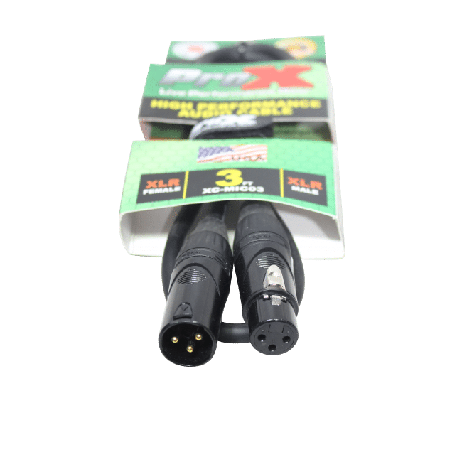 4 Pack-Pro X 3 Ft. Balanced XLR3-F to XLR3-M High Performance Audio Cable - Image 4