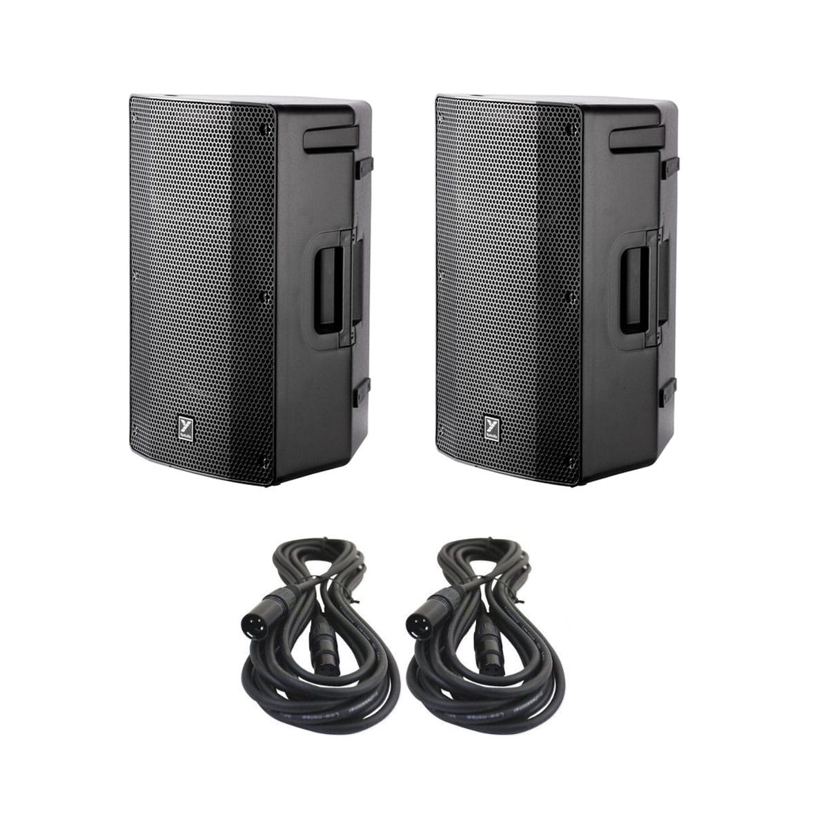 Yorkville YXL12P 12" Bluetooth Loudspeaker Stereo Bundle w/Cables