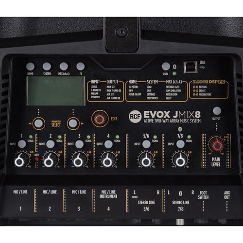 RCF BUNDLE EVOX JMIX8 Plus RCF EVOX J8 with 2 XLR-XLR & 2 Protective Covers with Wheels - Image 3