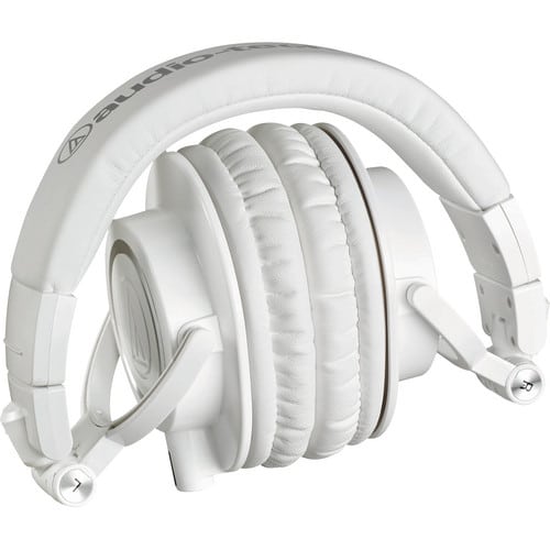 Audio-Technica ATH-M50x Closed-Back Monitor Headphones (White) - Image 3