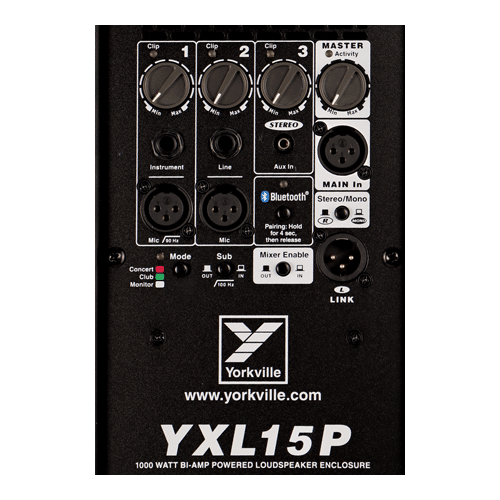 Yorkville YXL15P 15-inch / 1-inch - 1000 Watts Powered Speaker - Image 4