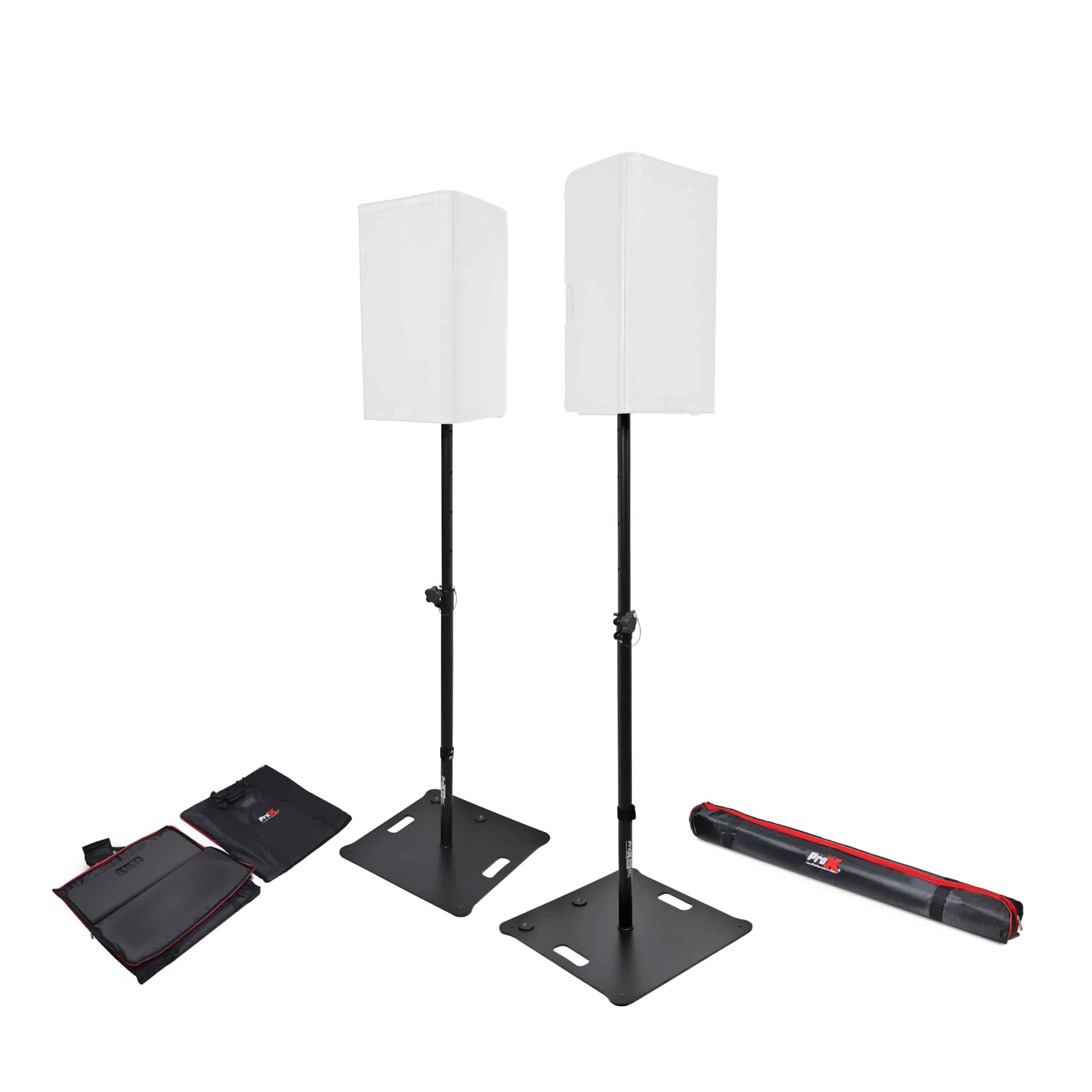 Pro X Polaris BL Set of Speaker Stand With Base plate and carry Bag
