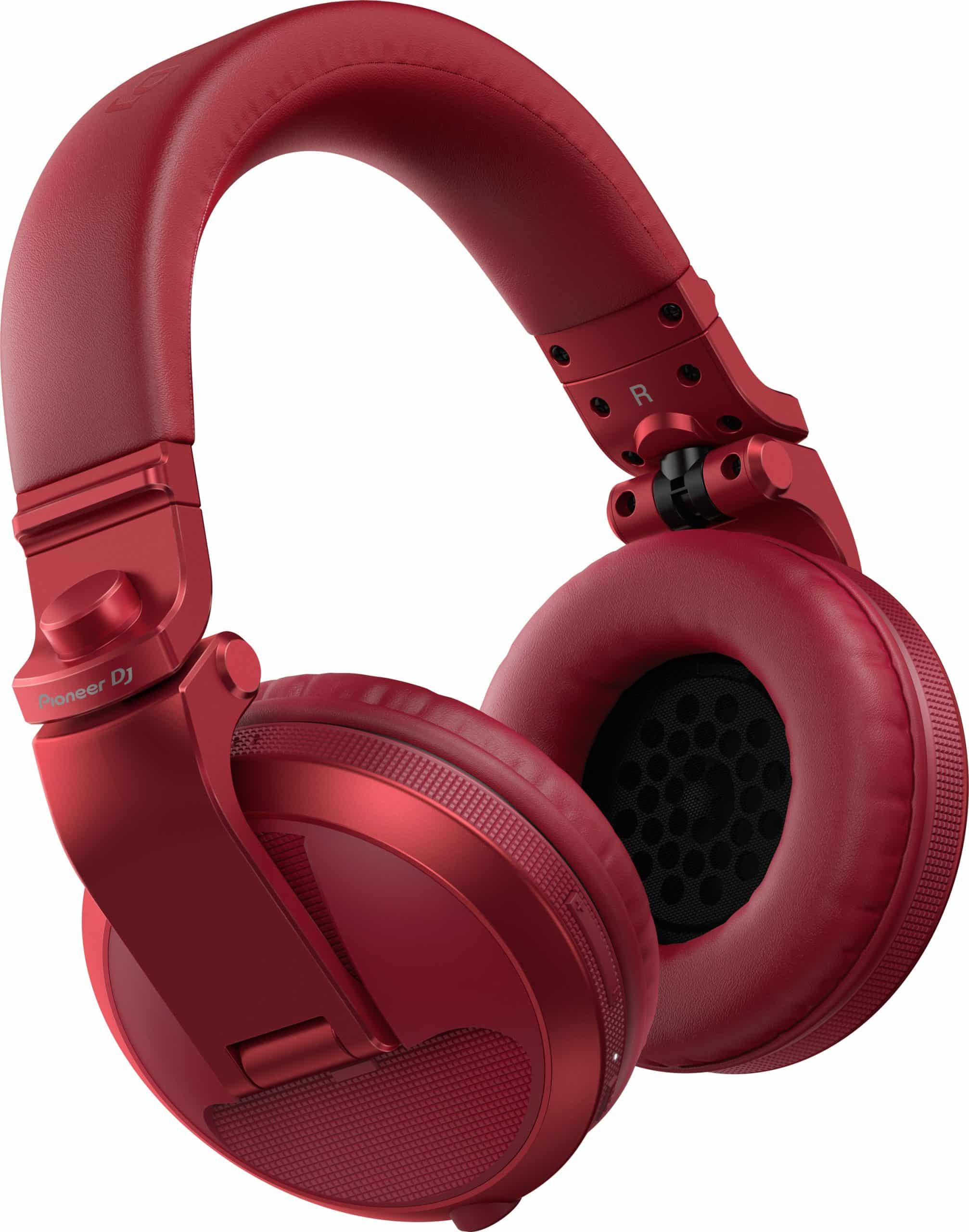 Pioneer DJ HDJ-X5BT-Red Over-ear DJ headphones with Bluetooth® & HDJ-HC02 Case - Image 2