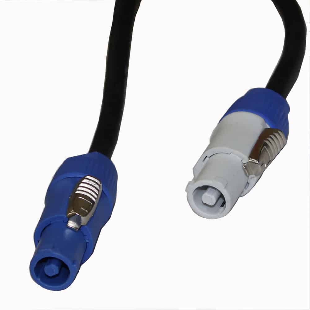 Pro X 25 Ft.14 AWG High Performance Link Grey Male to Blue Male for powerCON - Image 2