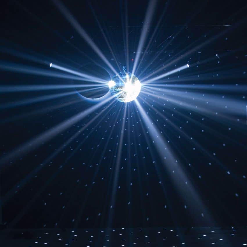 Eliminator Lighting 12" Mirror Ball with 1RPM Motor and LED Pinspot - Image 2