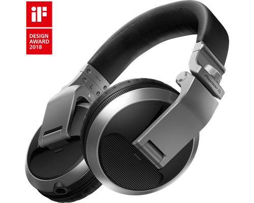 Pioneer DJ HDJ-X5-S DJ HEADPHONES SILVER w HDJ-HC02 Case - Image 9