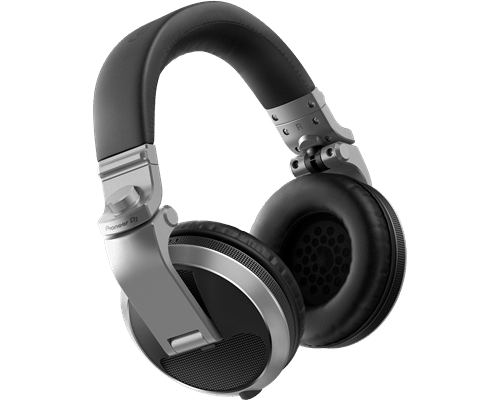 Pioneer DJ HDJ-X5-S DJ HEADPHONES SILVER w HDJ-HC02 Case - Image 3