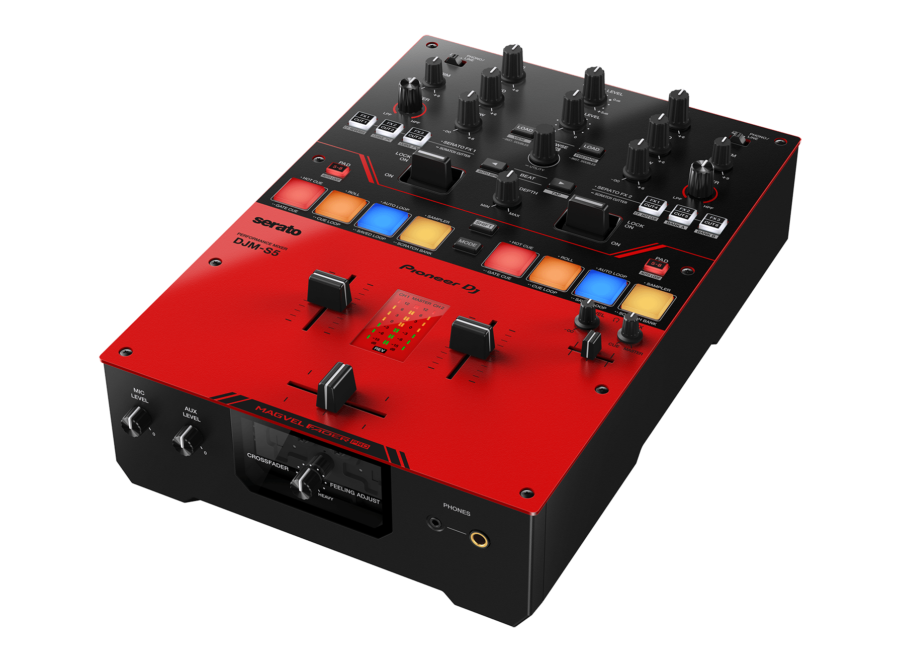 Pioneer DJ DJM-S5 2-channel DJ Mixer with Serato DJ