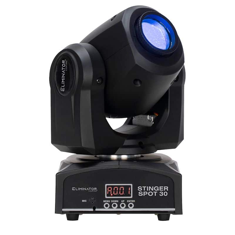 2 Pack of Eliminator Lighting Stinger Spots 30 Mini Moving Head + O Clamps - Image 10