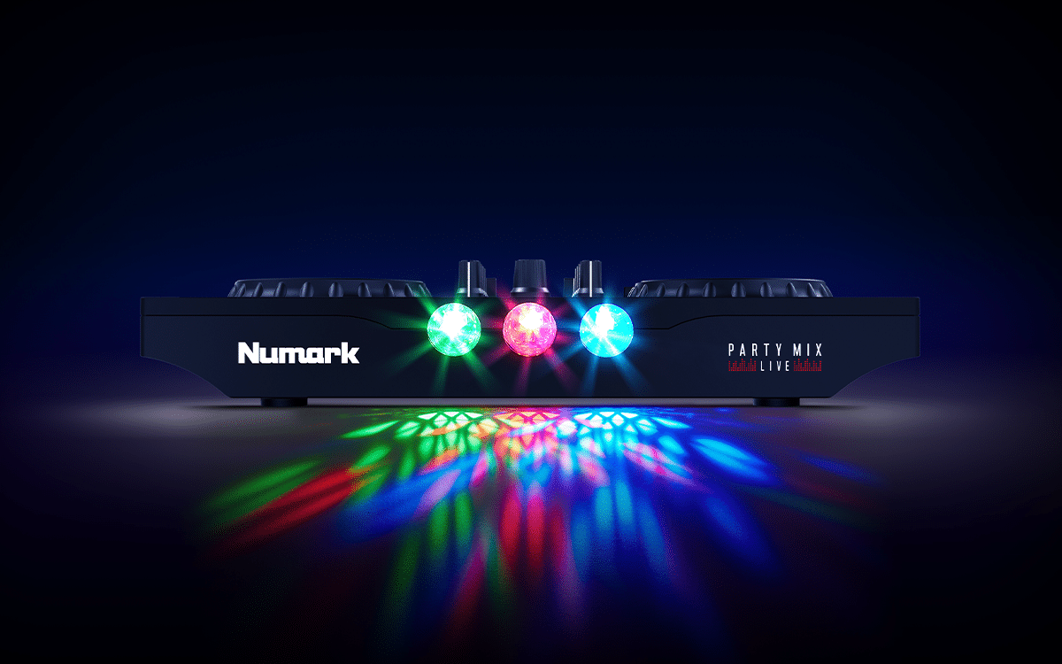 Party Mix Live DJ CONTROLLER WITH BUILT-IN LIGHT SHOW AND SPEAKERS + CARRY CASE - Image 6