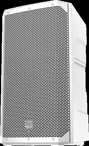 EV ELX-200- 12" White Powered Speaker + Padded Cover & XLR-XLR - Image 2