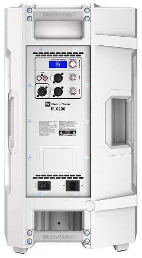 EV ELX-200- 12" White Powered Speaker + Padded Cover & XLR-XLR - Image 3