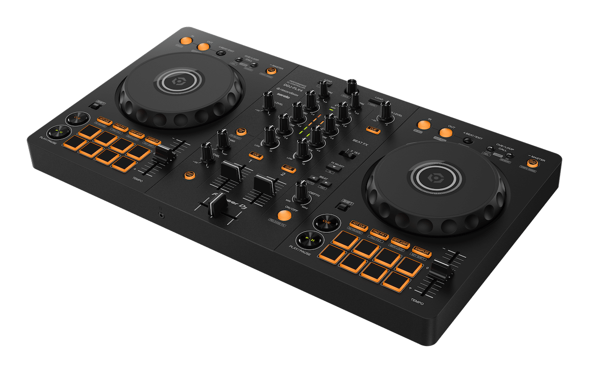 Pioneer DJ DDJ-FLX4 2-Channel DJ Controller w/ DM-40D Speakers + EVA Carry Bag - Image 5