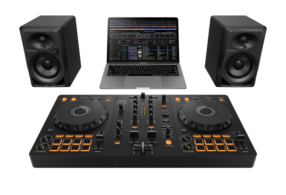 Pioneer DJ DDJ-FLX4 2-Channel DJ Controller w/ DM-40D Speakers + EVA Carry Bag - Image 6