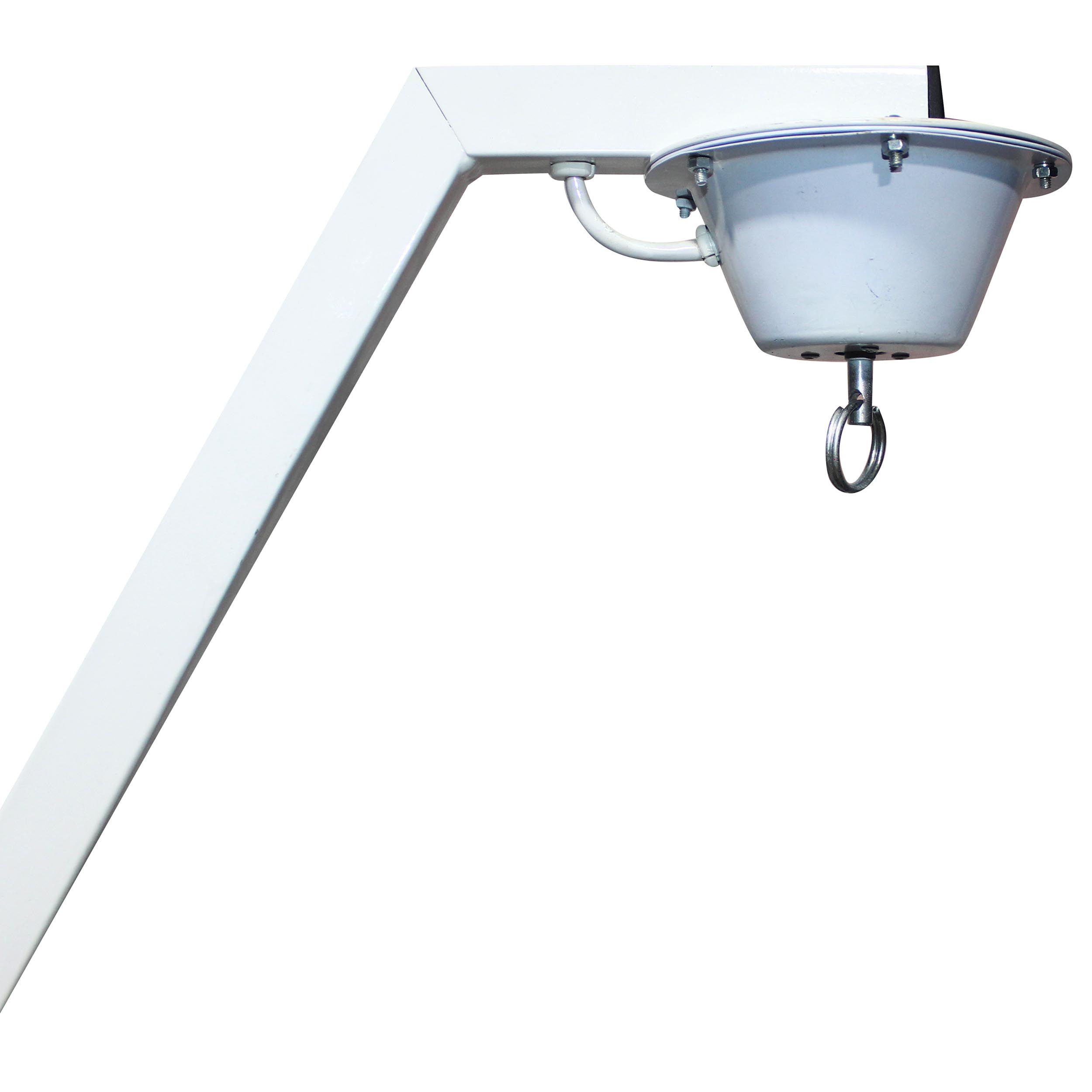 Pro X 2x White Mirror Ball Free-Standing Hooks & Motors with White Polaris Stands - Image 2