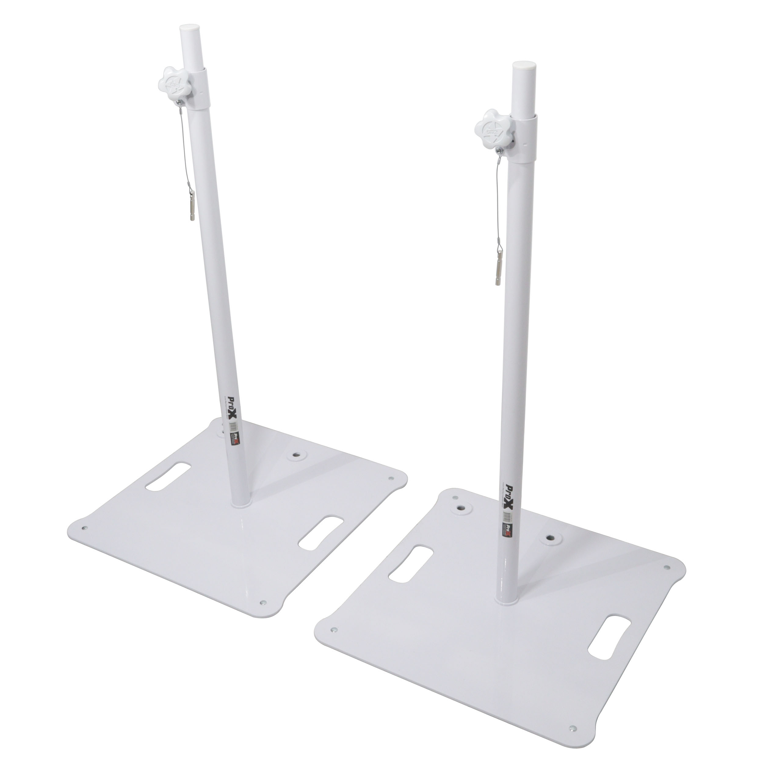 Pro X 2x White Mirror Ball Free-Standing Hooks & Motors with White Polaris Stands - Image 3