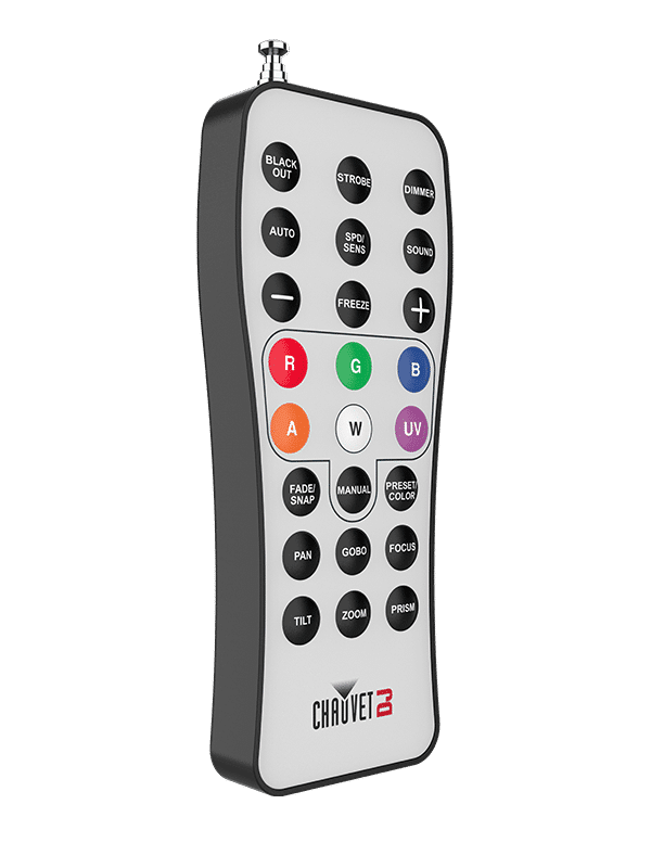 Chauvet DJ RFC Palm-sized remote control for compatible RF-enabled lighting fixtures