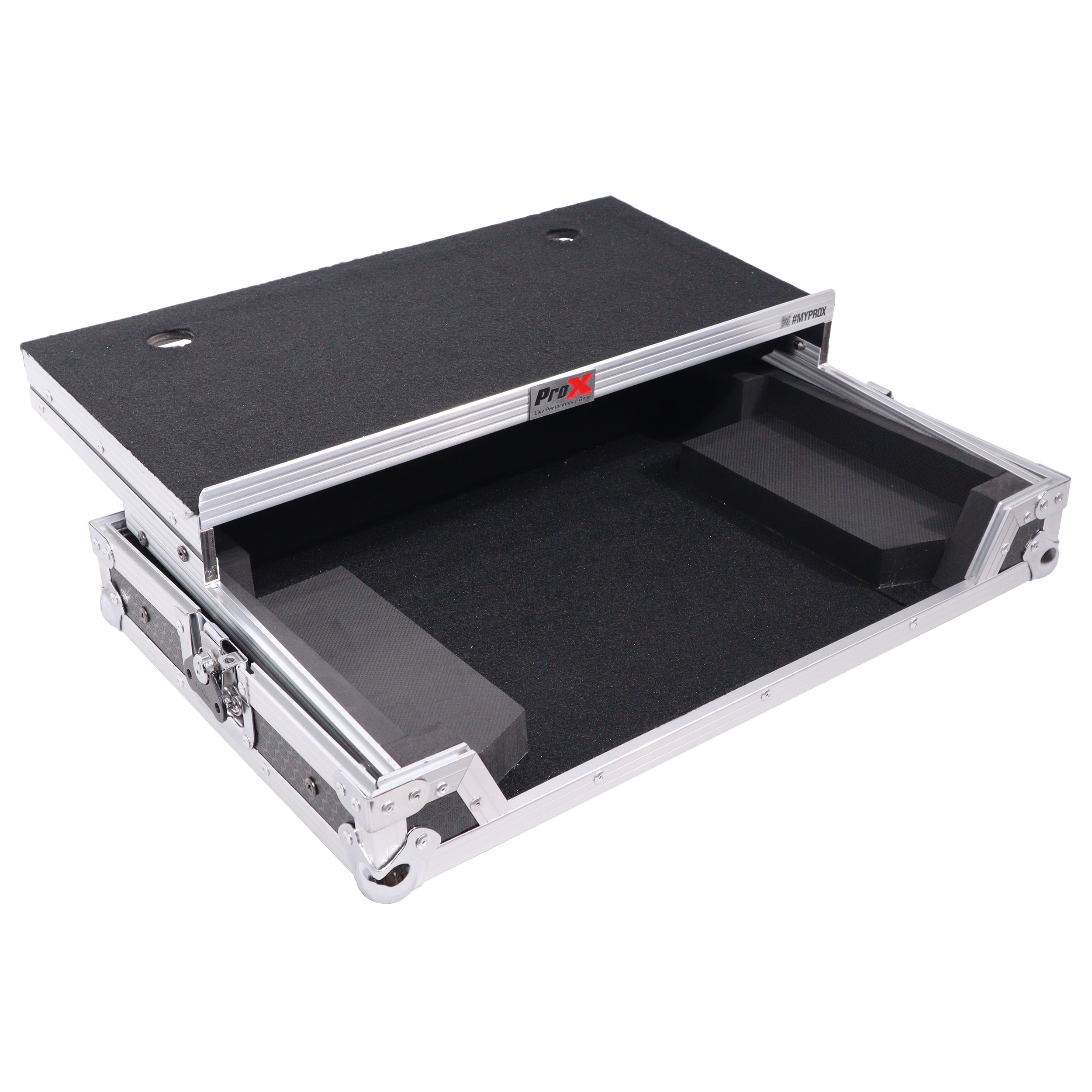 Pro X ATA Flight Road Case For Pioneer DDJ-FLX4 DJ Controller with Laptop Shelf - Image 2