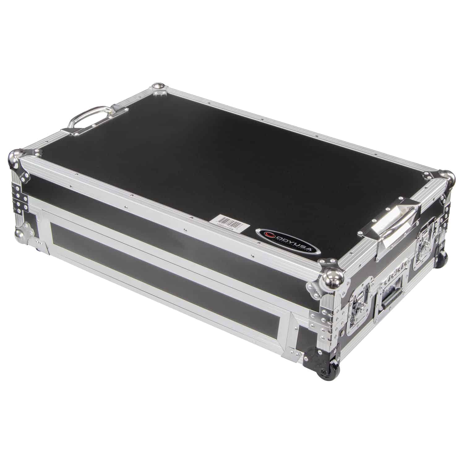 Odyssey DDJ-FLX10 1U Flight Case with Glide Style Laptop Platform and Corner Wheels - Image 4