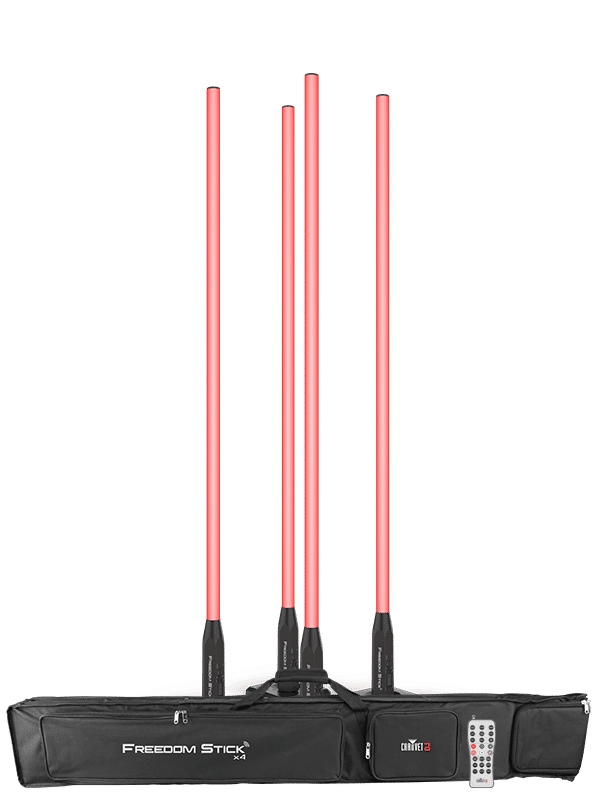 Set of 8 Chauvet DJ Freedom Sticks wireless free-standing LED + RFC-XL Remote - Image 8