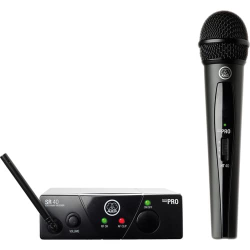 AKG WMS40 Mini Single Handheld with Carry Bag + 10' Trs-XLR US25A - Image 2