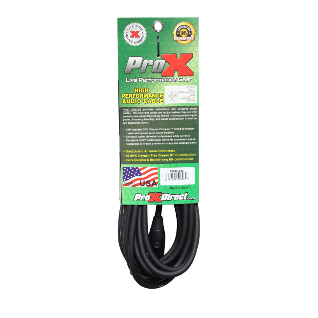 Pack of 10 Pro X 25 Ft. Balanced XLR-F to XLR-M High Performance Audio Cables - Image 3