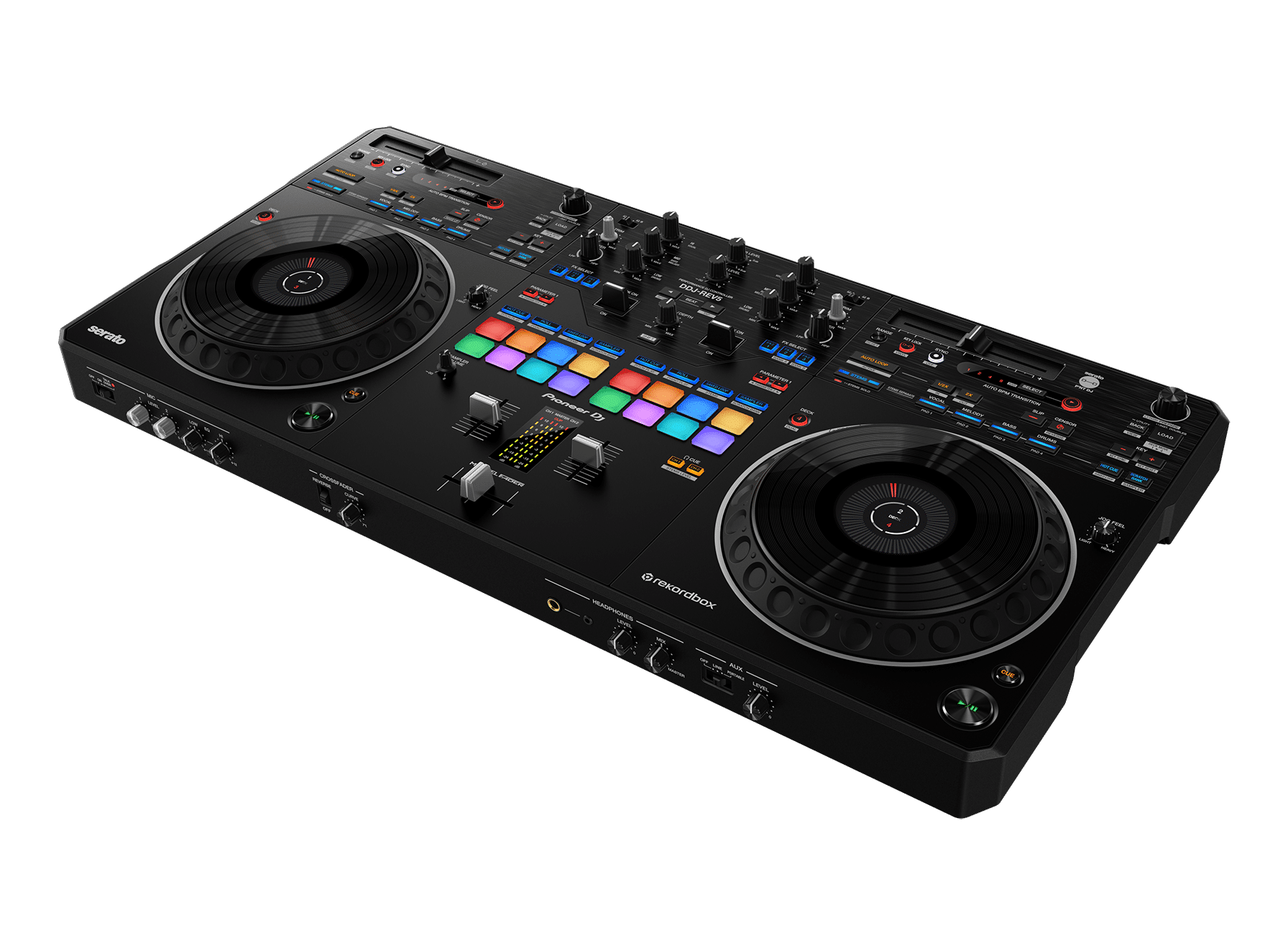 Pioneer DJ DDJ-REV5 Scratch Style DJ controller w/ Odyssey Flight Case + XLRs - Image 6