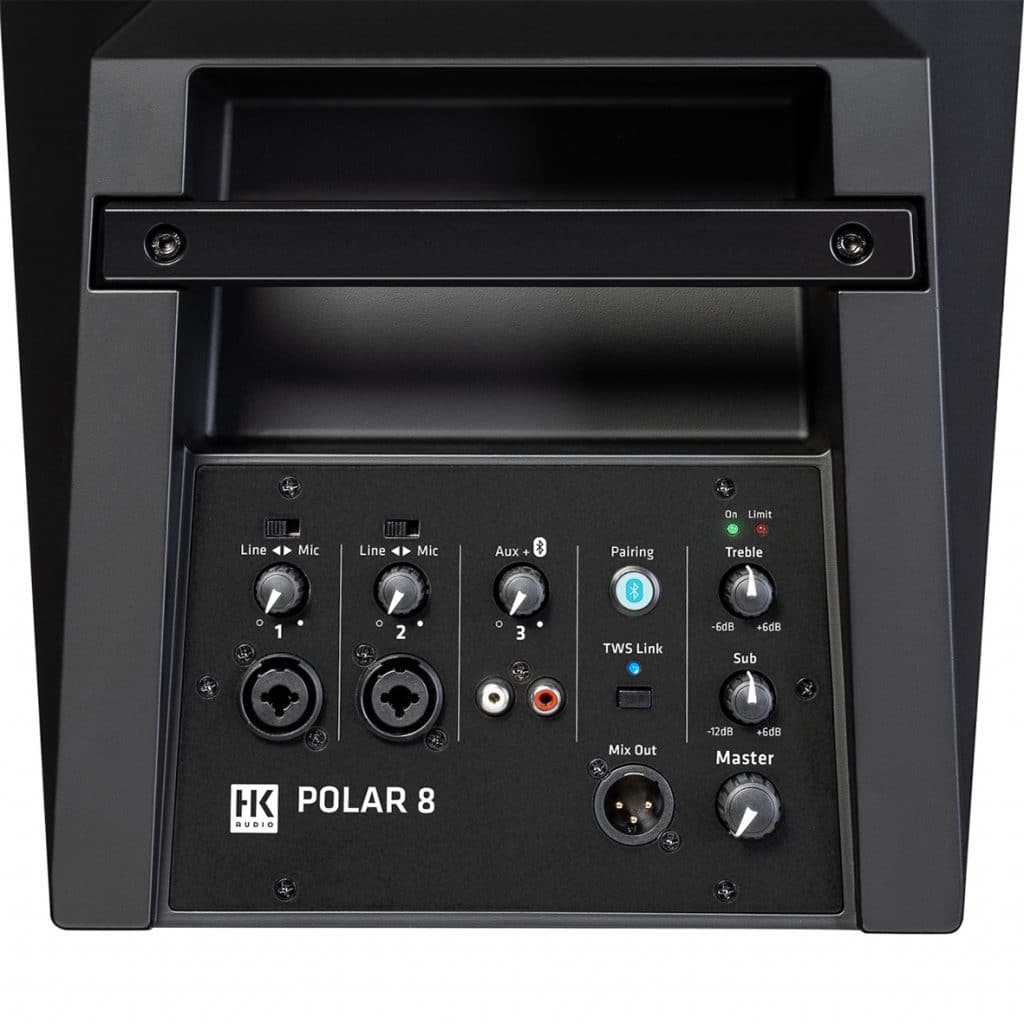 HK Audio Polar 8 1200watt 3-Channel Powered Column PA System Display Model - Image 2