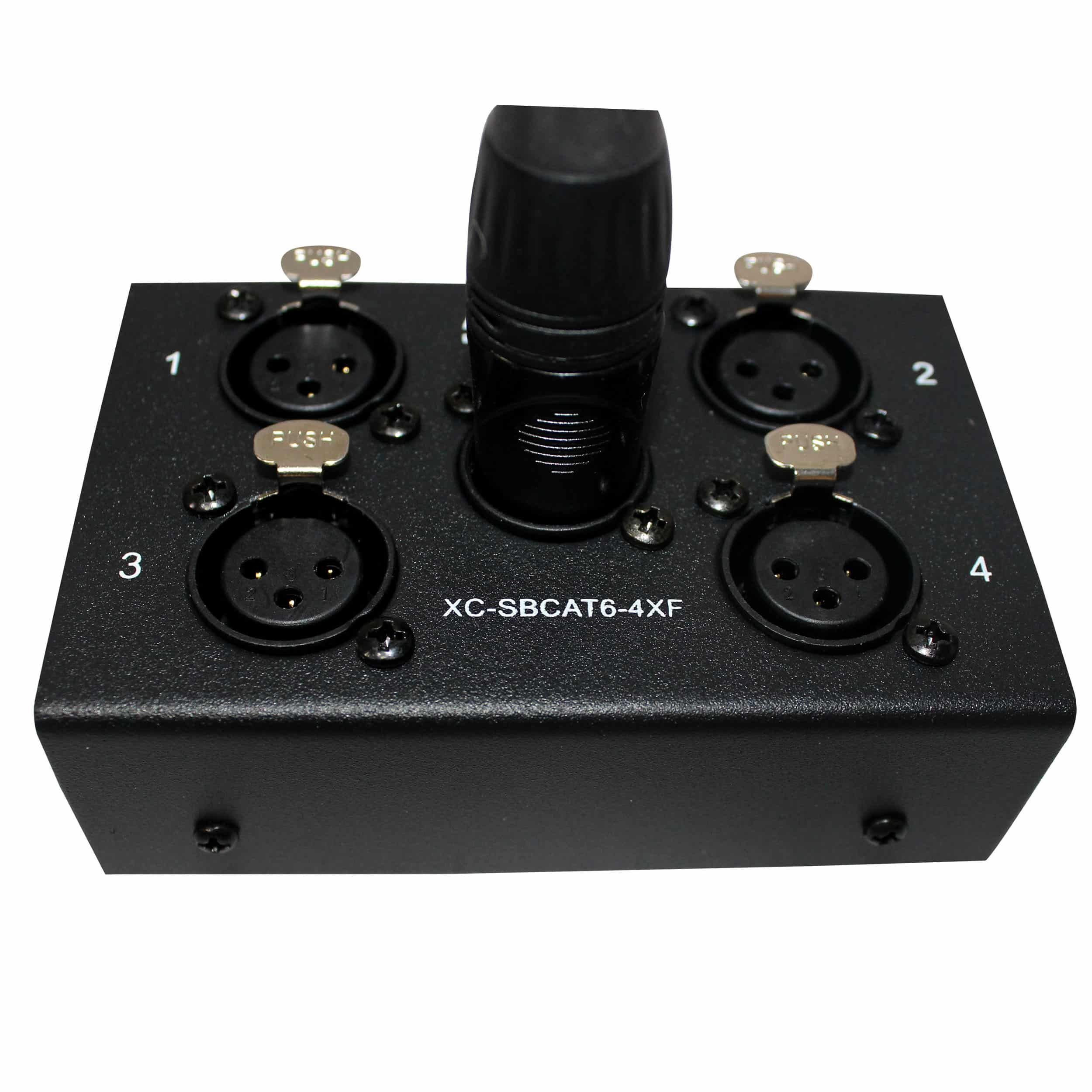 ProX XC-SBCAT6-4XM 4 Channel Portable XLR Male Snake Box with 4 Channel XLR Female Snake Box Package - Image 2