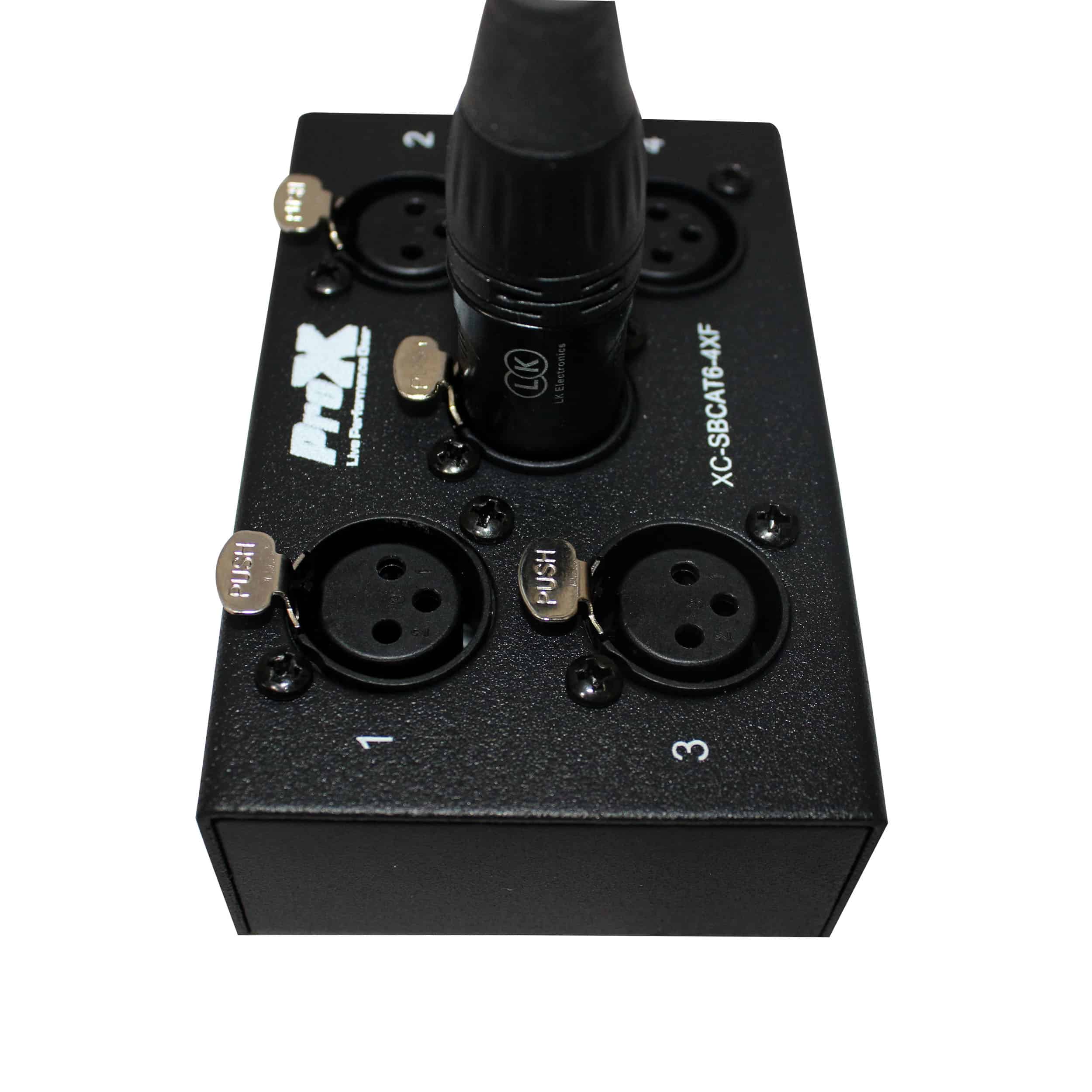 ProX XC-SBCAT6-4XM 4 Channel Portable XLR Male Snake Box with 4 Channel XLR Female Snake Box Package - Image 3
