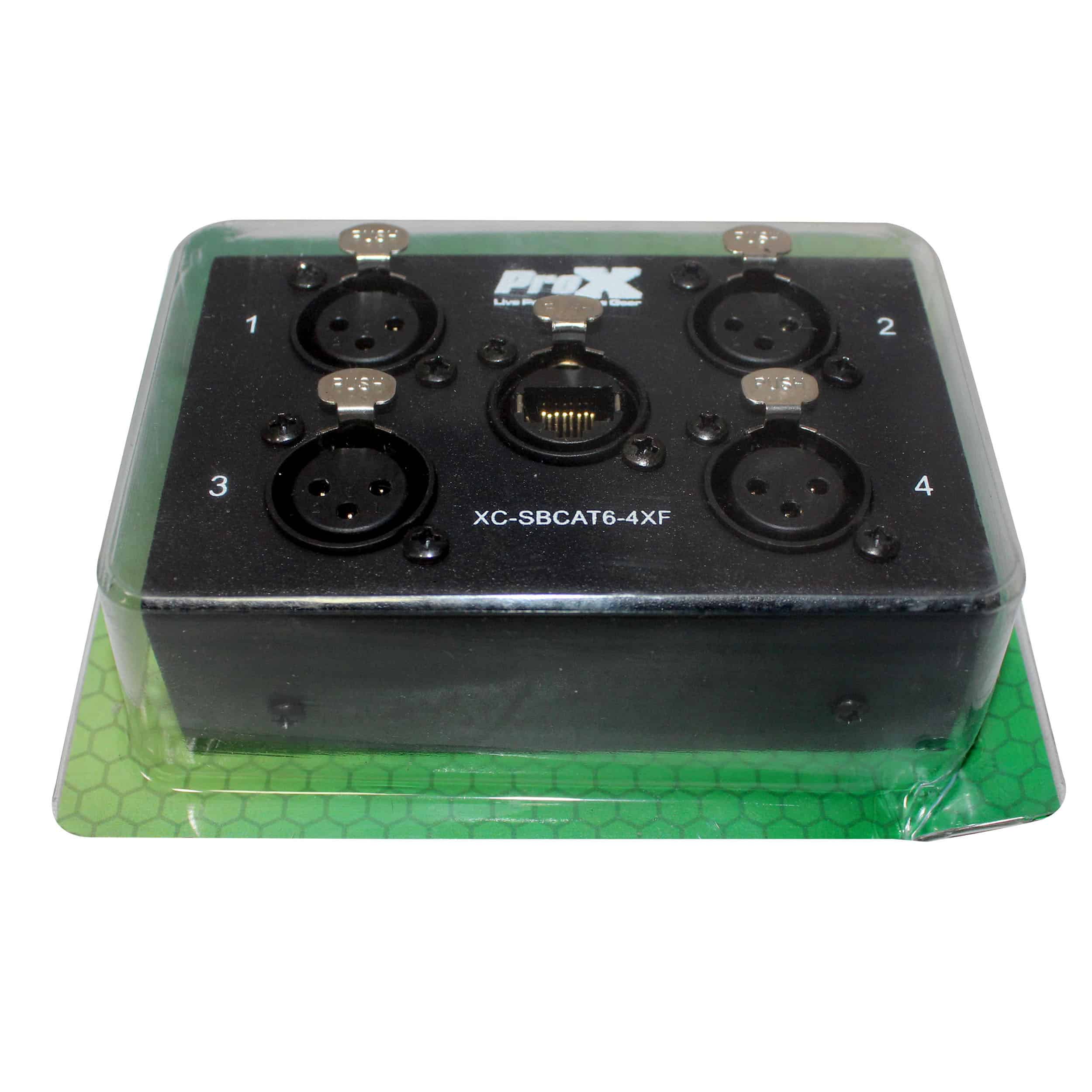 ProX XC-SBCAT6-4XM 4 Channel Portable XLR Male Snake Box with 4 Channel XLR Female Snake Box Package - Image 4