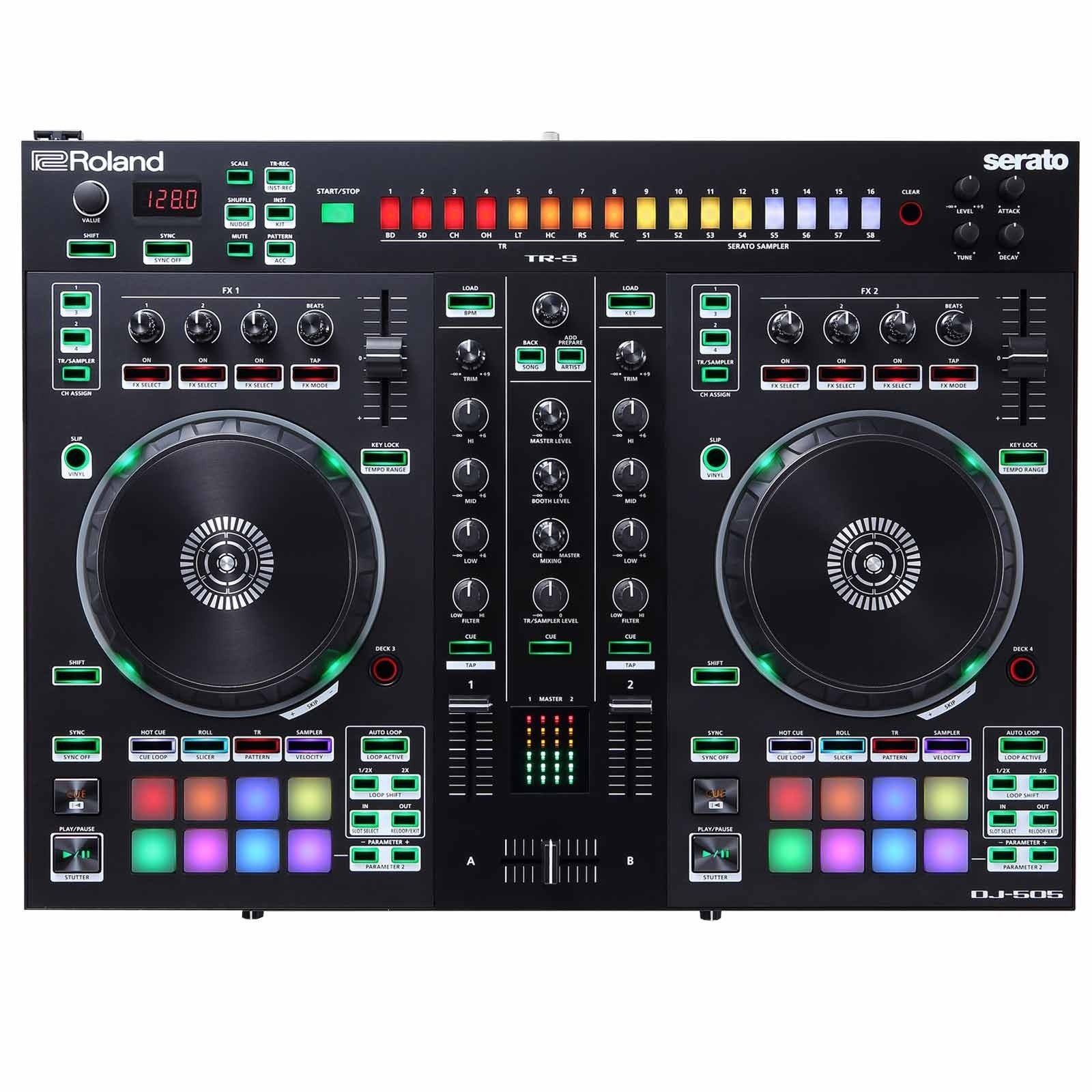 Roland DJ-505 2-Channel, 4-Deck DJ Controller for Serato DJ - Image 18