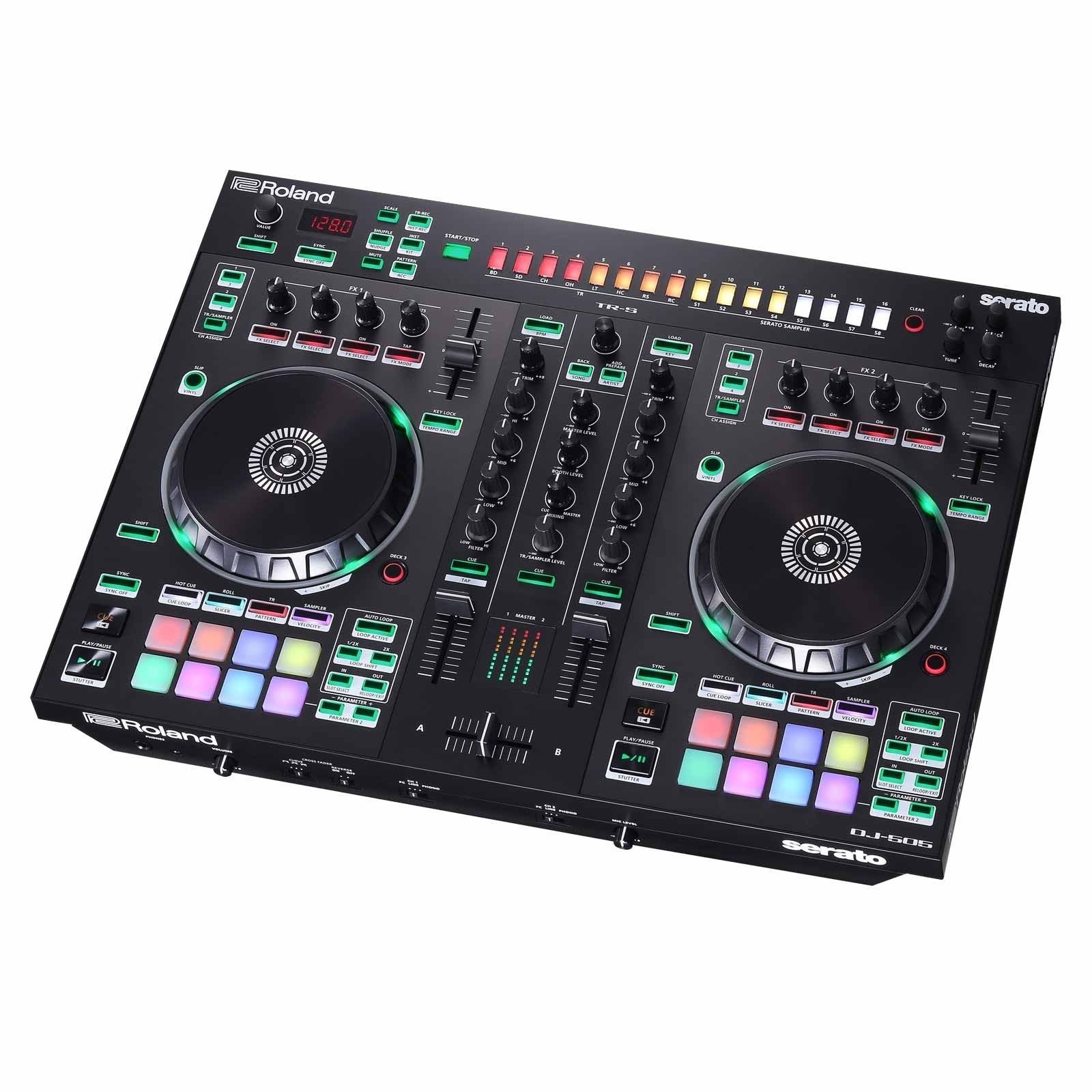 Roland DJ-505 2-Channel, 4-Deck DJ Controller for Serato DJ - Image 19