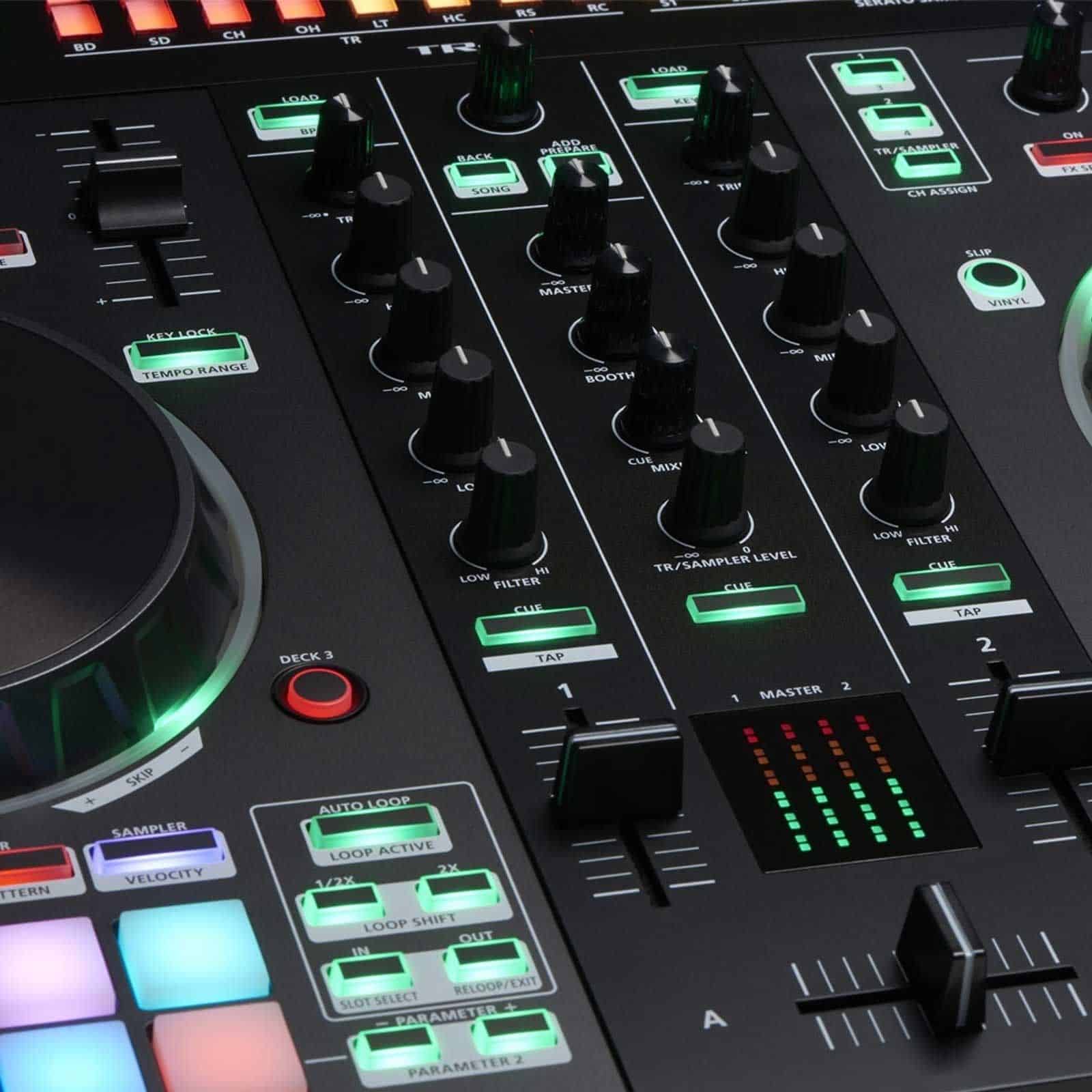 Roland DJ-505 2-Channel, 4-Deck DJ Controller for Serato DJ - Image 21