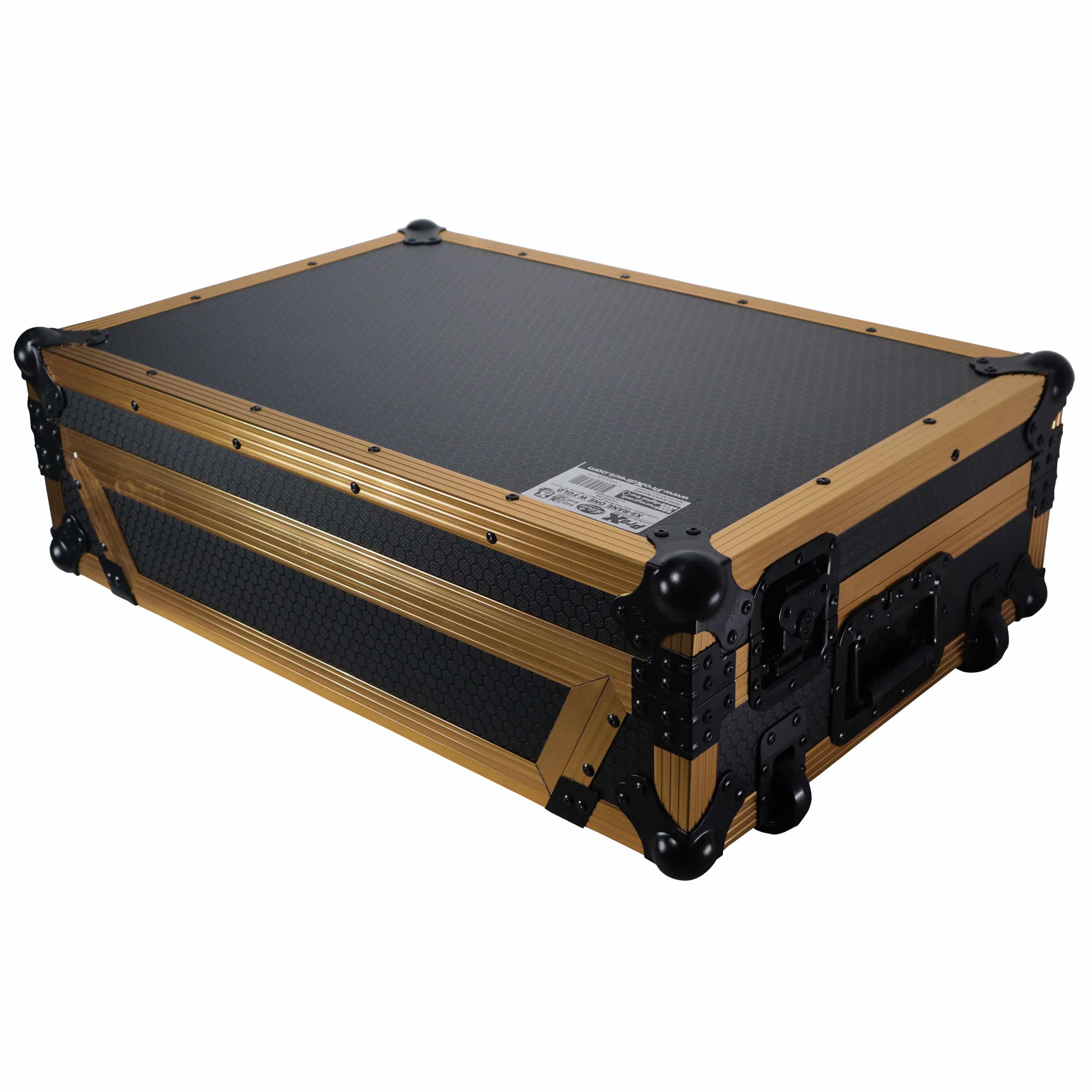 Flight Case For RANE ONE Dj Controller W- Wheels| Gold Black Finish - Image 6