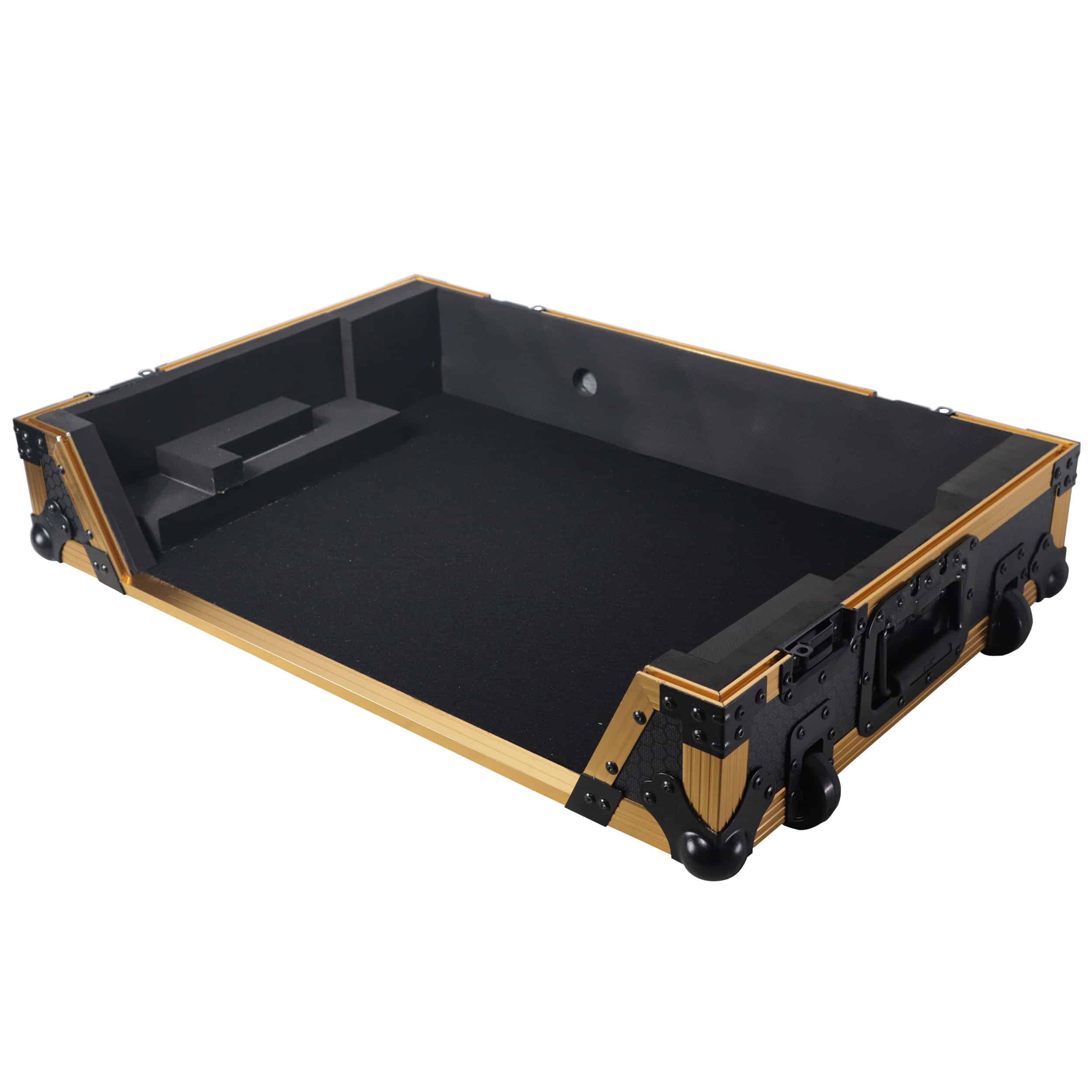 Flight Case For RANE ONE Dj Controller W- Wheels| Gold Black Finish - Image 3
