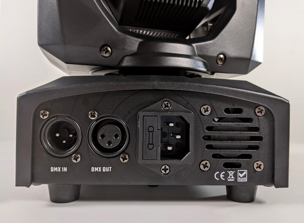 Blizzard Spotman 30W MINI MOVING HEAD 4 Pack + Clamps + DMX Cables - Image 2