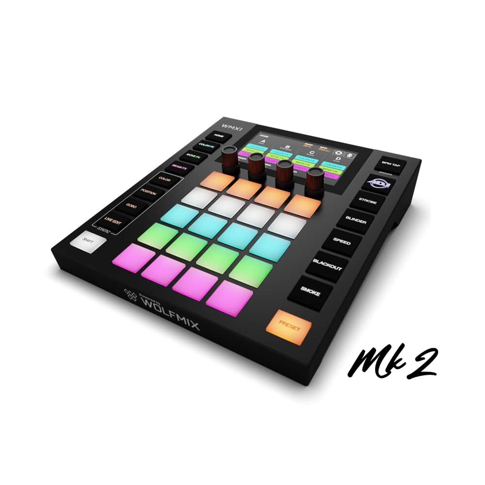 ADJ Wolfmix Mk2 standalone lighting control system w/ Case and 2 10' DMX Cables - Image 8