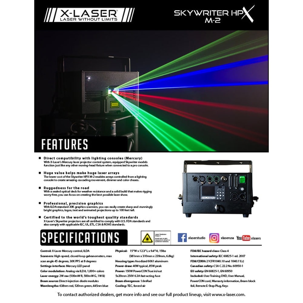 X-Laser Skywriter HPX M-2 - Image 3