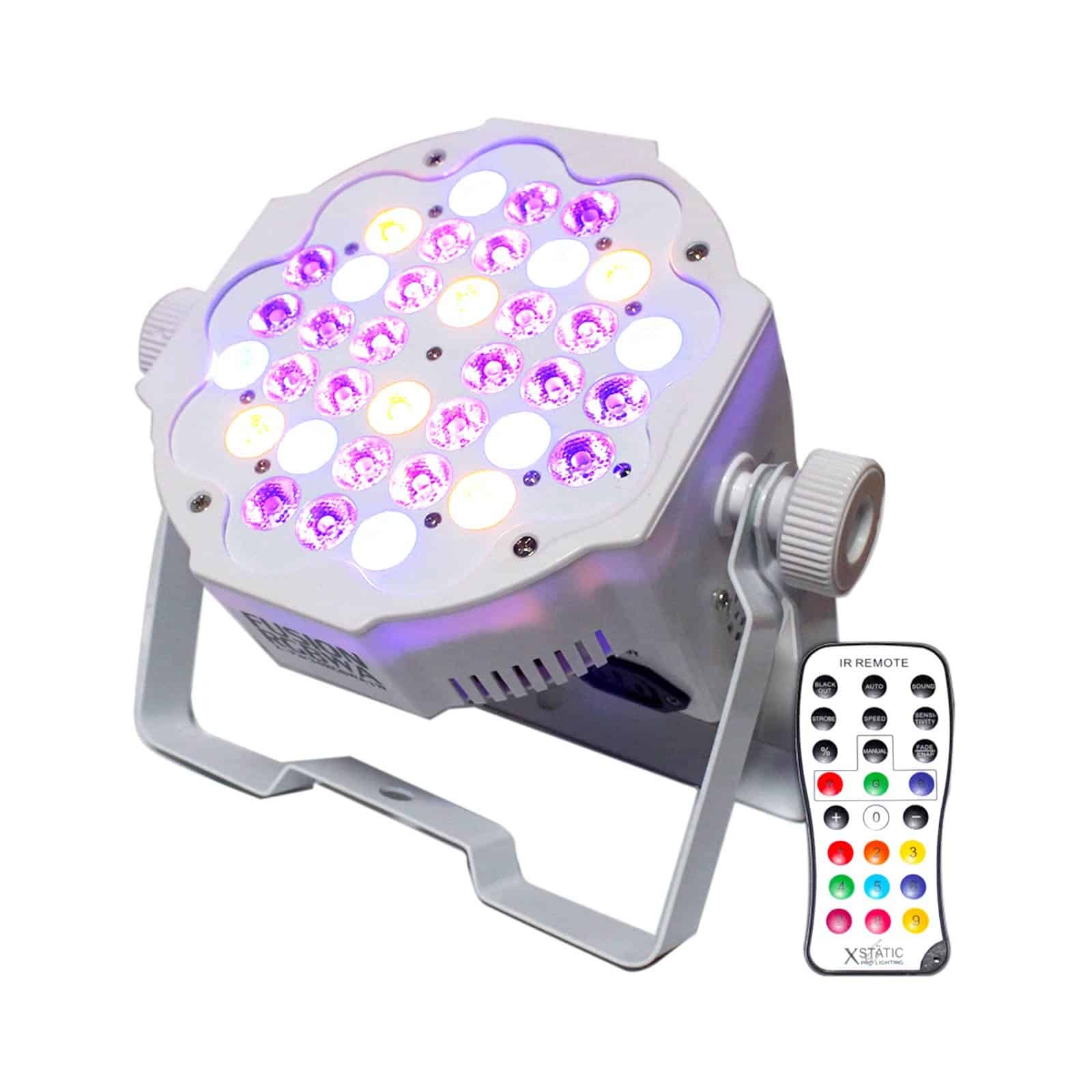 Pro X Fusion RGBWA Par 36x 1W LED Slim Par White Housing