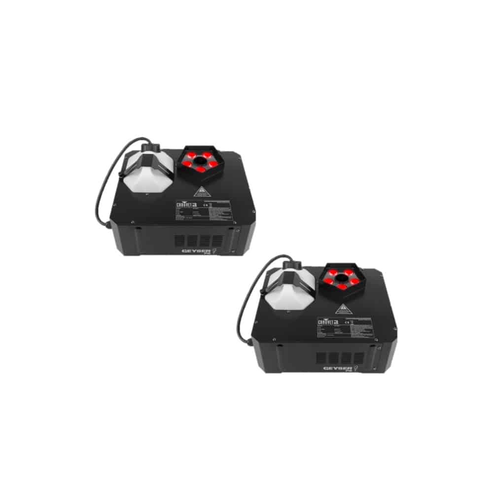 Set of 2 CHAUVET DJ Geyser P5 Fog Machines