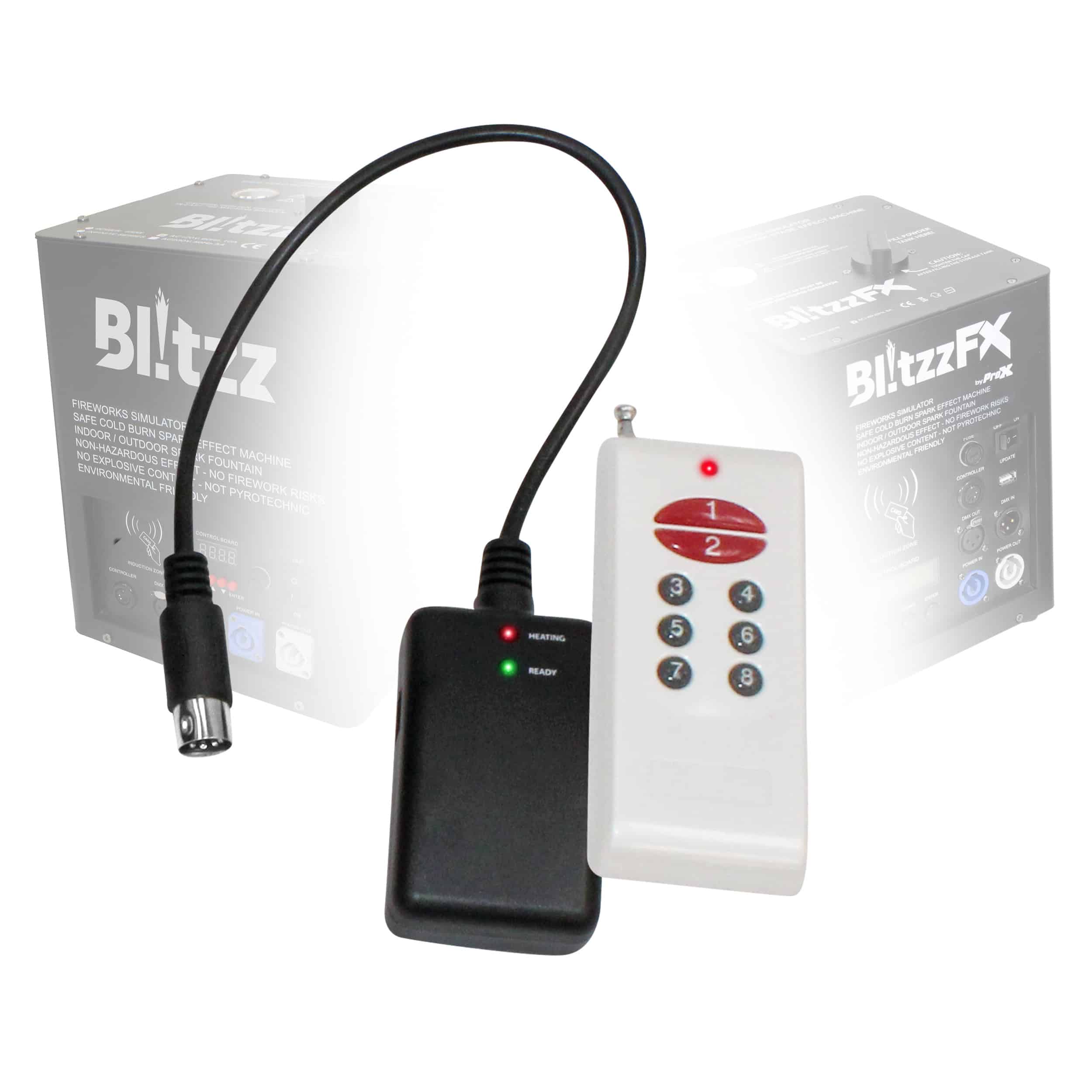 Pro X Replacement Wireless Remote and Receiver for ProX Blitzz Cold Spark Machines
