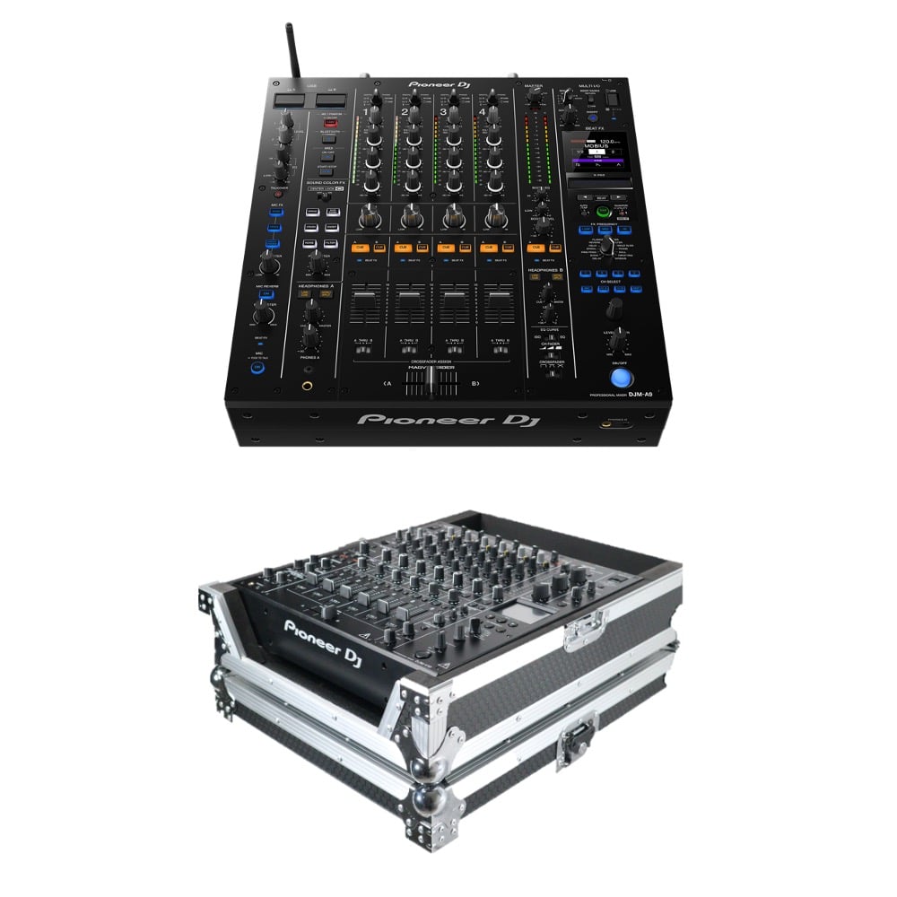 Pioneer DJ DJM-A9 Black 4-channel DJ Mixer + Flight Case