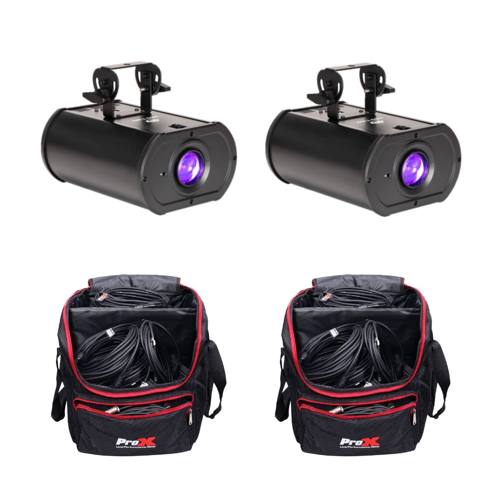 Pack of 2x ADJ H2O Two LED simulated water effects + Bags