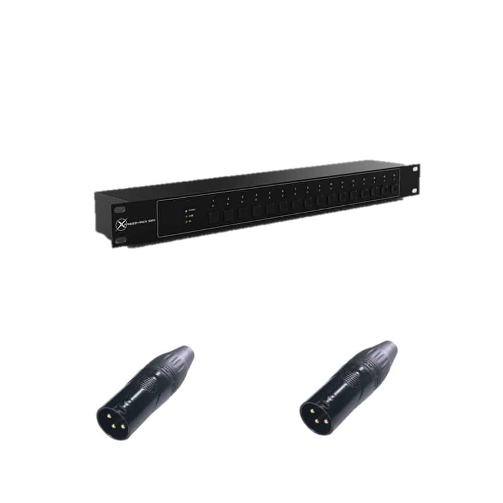 Set of Chauvet DJ Xpress-Rack 1024 + 2x 3-Pin DMX Terminators